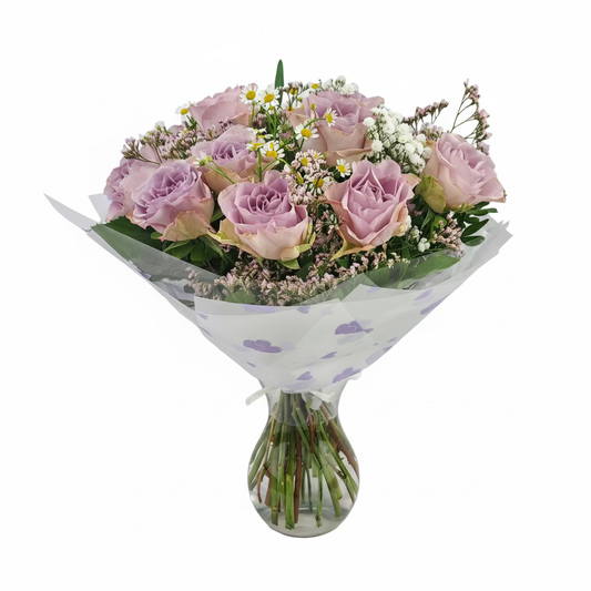 Donáška kvetov - Novinka Kytica fialových ruží - Lavender Dream - slovenske-kvety.sk