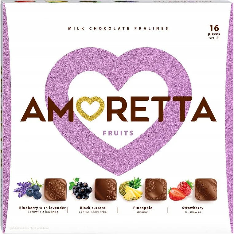 LIMITOVANÁ EDÍCIA!  Amoretta 106g - Fruits -ananás, čierna ríbezľa, jahoda a čučoriedka s levanduľou