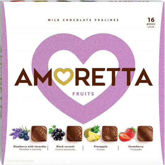 LIMITOVANÁ EDÍCIA! Amoretta 106g - Fruits -ananás, čierna ríbezľa, jahoda a čučoriedka s levanduľou