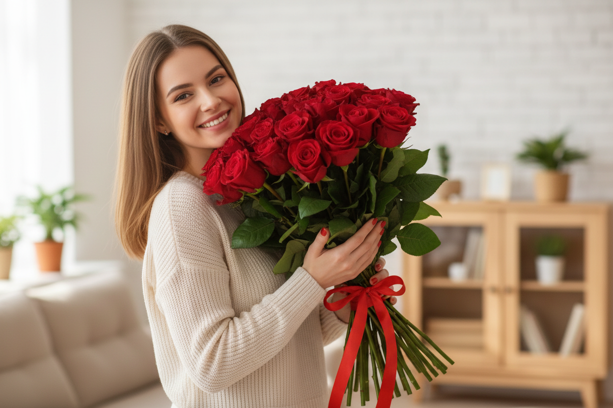 Donáška kvetov - Akcia ! 25 červených ruží - slovenske-kvety.sk
