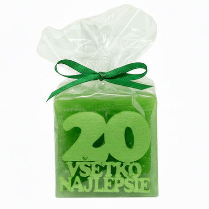 Donáška kvetov - Sviečka 20 rokov - Všetko najlepšie - slovenske-kvety.sk