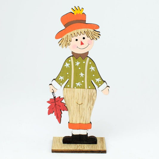 Donáška kvetov - Strašiak drevený - chlapec 17,5cm - slovenske-kvety.sk