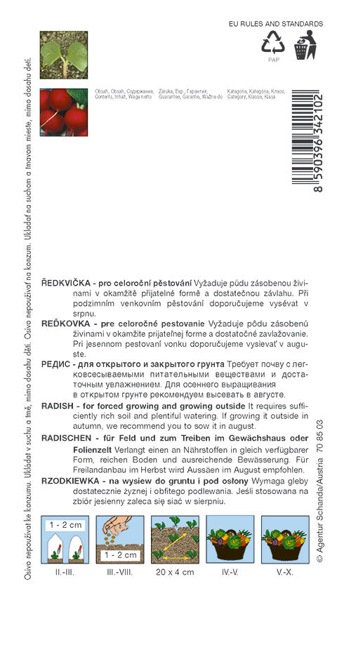 Donáška kvetov - SEMO - Reďkovka - TERCIA - slovenske-kvety.sk
