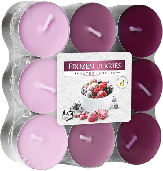 Čajové sviečky trikolóra 18ks - Mrazené bobuľové ovocie