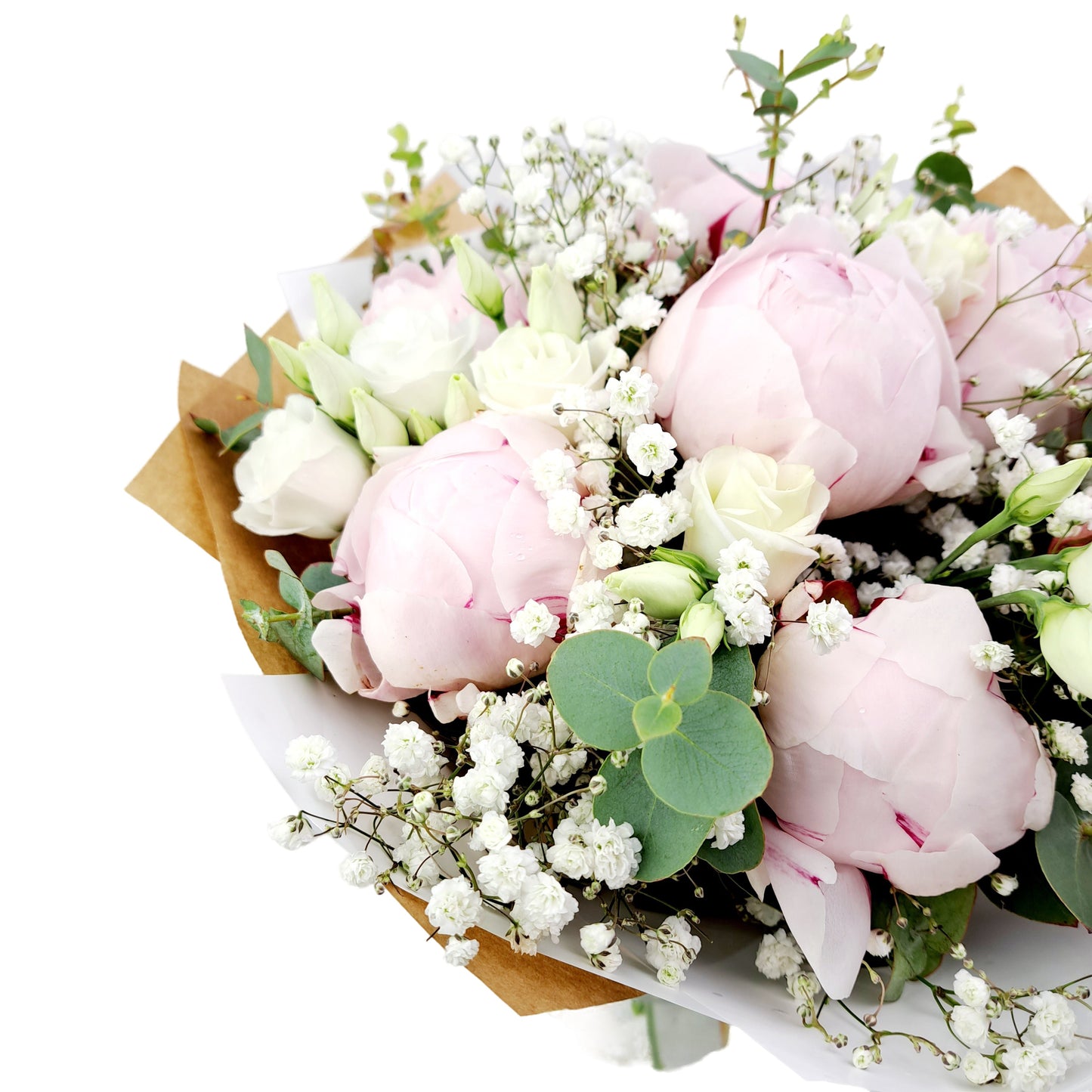 Donáška kvetov - Kytica wedding pivónie - slovenske-kvety.sk