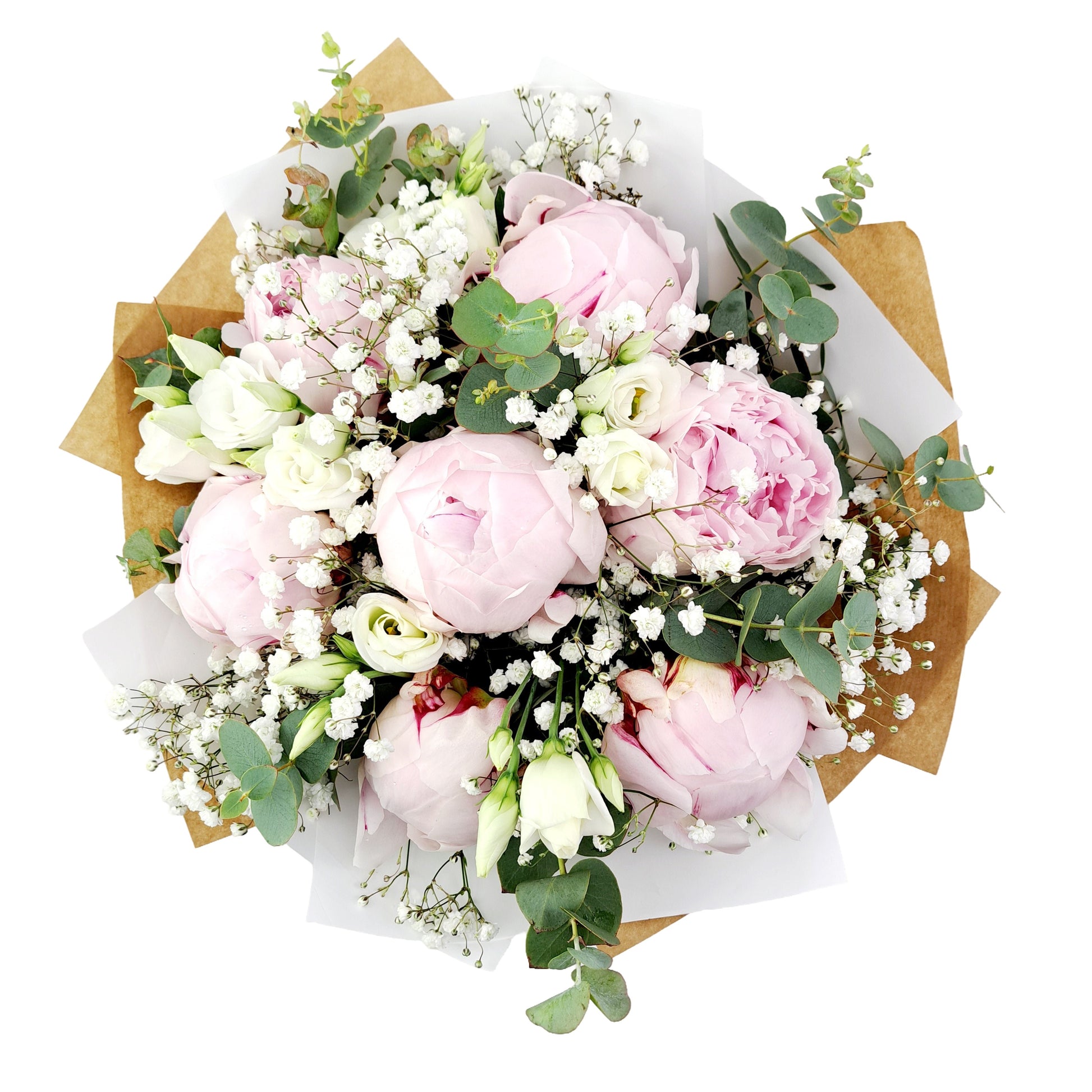 Donáška kvetov - Kytica wedding pivónie - slovenske-kvety.sk