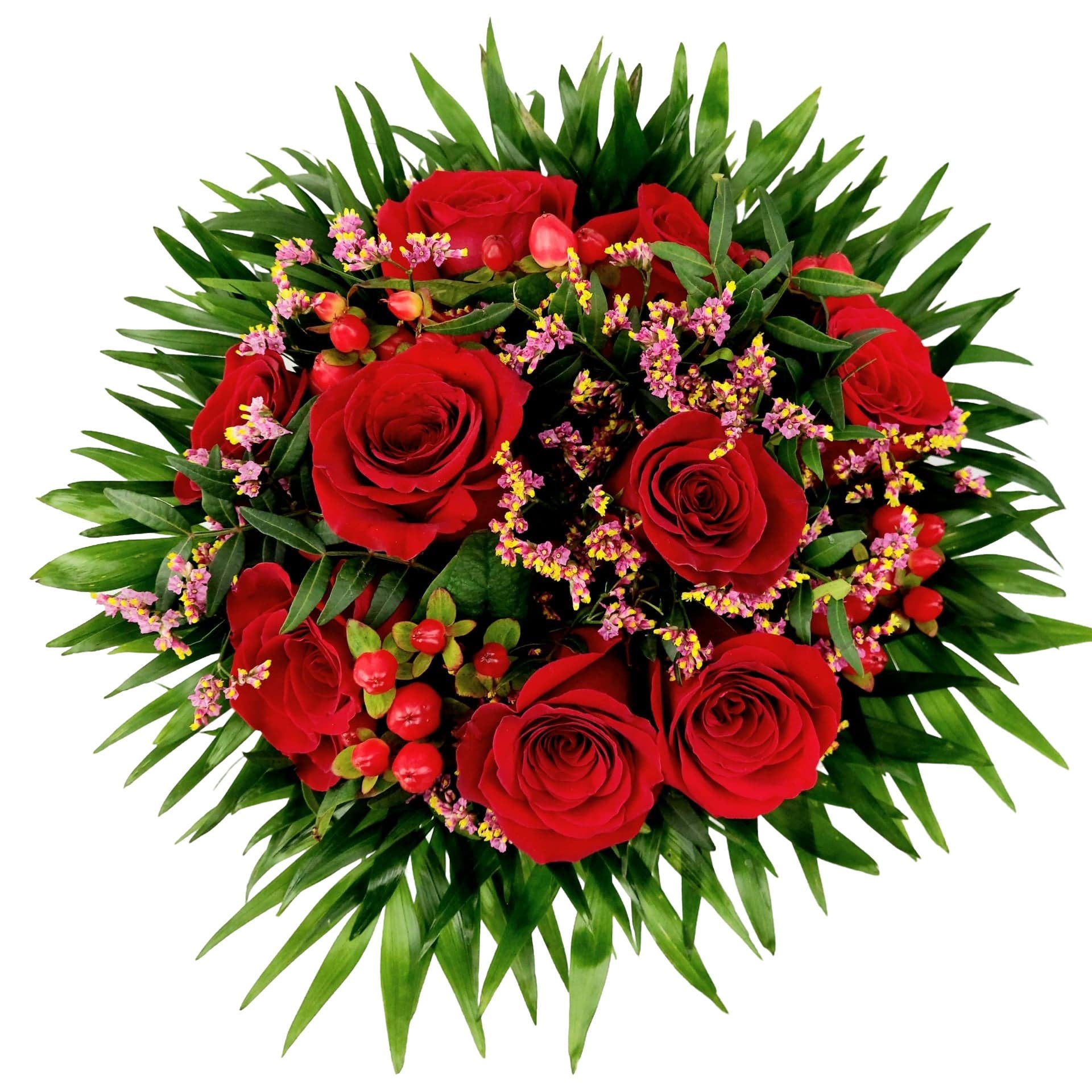Donáška kvetov - Marilyn Monroe kytica červených ruží - slovenske-kvety.sk